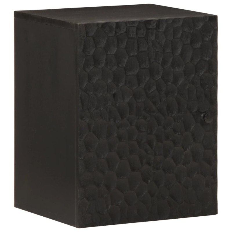 Armário de parede para WC 38x33x48 cm mangueira maciça preto-Armários para casa de banho-Home Retail