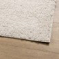 Tapete shaggy de pelo alto PAMPLONA 100x200 cm creme