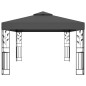 Gazebo com telhado duplo 3x4 m antracite