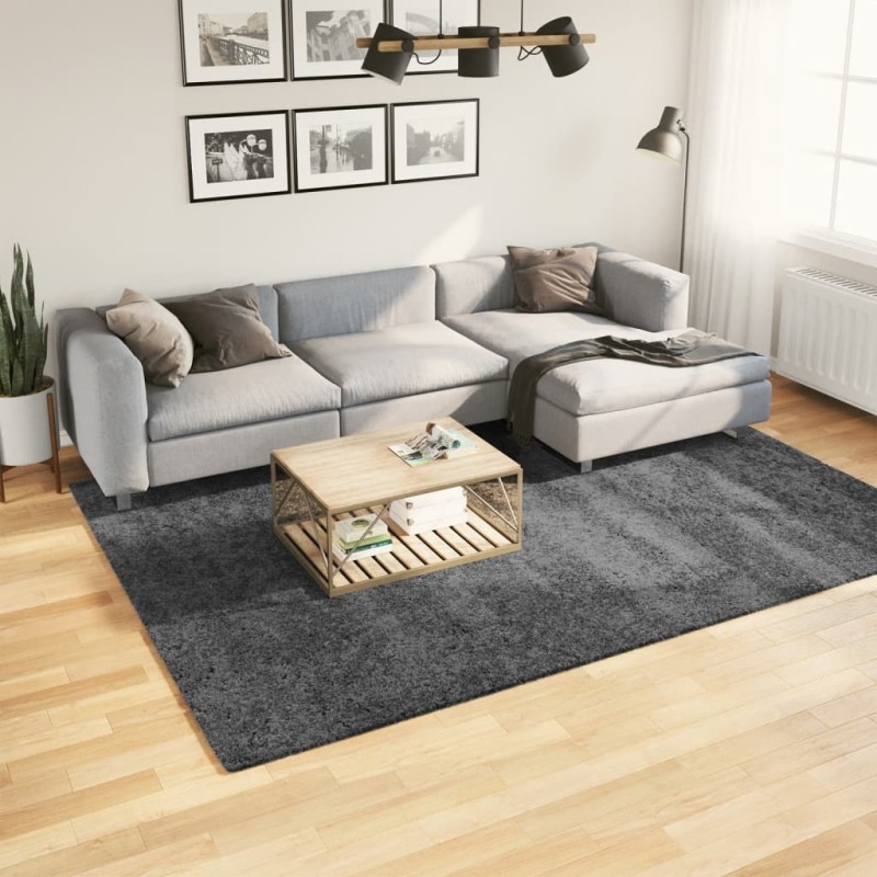 Tapete de pelo curto OVIEDO 200x280 cm antracite-Tapetes-Home Retail