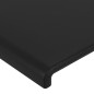 Cabeceira de cama 2 pcs couro artificial 100x5x78/88 cm preto