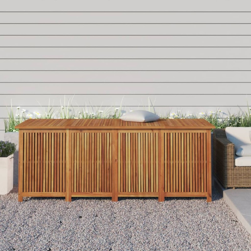 Caixa de arrumação para jardim 200x80x75 cm acácia maciça-Baús para armazenamento exterior-Home Retail