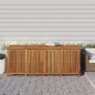 Caixa de arrumação para jardim 200x80x75 cm acácia maciça