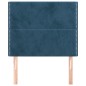 Cabeceira de cama 2 pcs veludo 80x5x78/88 cm azul-escuro