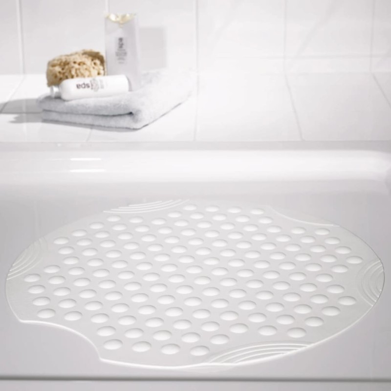 RIDDER Tapete de chuveiro antiderrapante Tecno branco-Tapetes e capachos para casa de banho-Home Retail