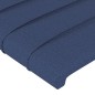 Cabeceira de cama 4 pcs tecido 90x5x78/88 cm azul