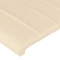 Cabeceira de cama 2 pcs tecido 90x5x78/88 cm creme