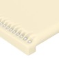 Cabeceira de cama 2 pcs couro artificial 80x5x78/88 cm creme