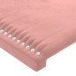 Cabeceira de cama 4 pcs veludo 80x5x78/88 cm rosa