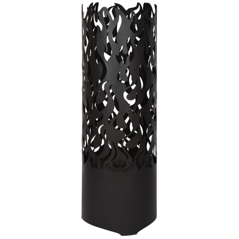 Esschert Design Tambor combustão Flames aço carbono preto FF408-Lareiras-Home Retail