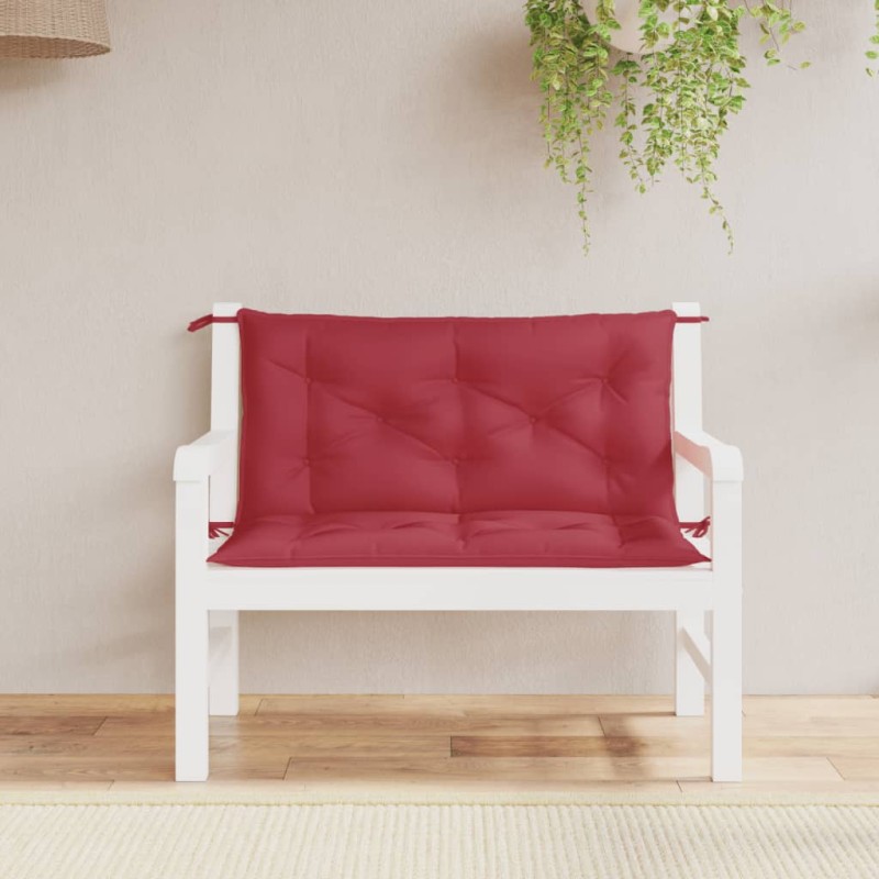 Almofadões banco jardim 2 pcs tecido oxford vermelho tinto-Almofadas para poltronas e sofás-Home Retail