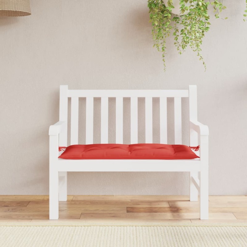 Almofadão p/ banco de jardim 110x50x7cm tecido oxford vermelho-Almofadas para poltronas e sofás-Home Retail