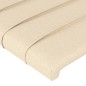 Cabeceira de cama 2 pcs tecido 90x5x78/88 cm creme