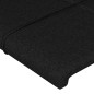 Cabeceira de cama 4 pcs tecido 100x5x78/88 cm preto