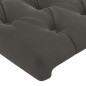 Cabeceira de cama 4 pcs veludo 100x7x78/88 cm cinzento-escuro