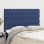 Cabeceira de cama 4 pcs tecido 72x7x78/88 cm azul