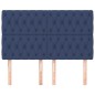 Cabeceira de cama 4 pcs tecido 72x7x78/88 cm azul