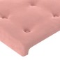 Cabeceira de cama 4 pcs veludo 90x5x78/88 cm rosa