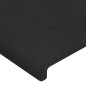 Cabeceira de cama c/ abas veludo 103x23x78/88 cm preto