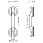 RIDDER Suporte de apoio por sucção 12,5 cm 100 kg A0150201