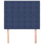 Cabeceira de cama 2 pcs tecido 90x5x78/88 cm azul