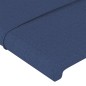 Cabeceira de cama c/ abas tecido 83x23x78/88 cm azul