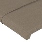 Cabeceira cama abas tecido 93x23x78/88 cm cinzento-acastanhado