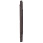 Tapete redondo 60 cm bambu castanho-escuro