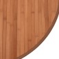 Tapete redondo 80 cm bambu castanho