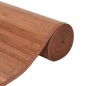 Tapete retangular 70x100 cm bambu castanho