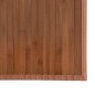 Tapete retangular 80x100 cm bambu castanho