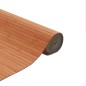 Tapete retangular 80x400 cm bambu castanho