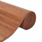 Tapete retangular 100x1000 cm bambu castanho