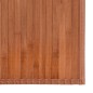 Tapete retangular 100x1000 cm bambu castanho