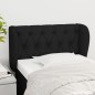 Cabeceira de cama c/ abas tecido 83x23x78/88 cm preto