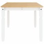 Mesa de jantar Corona 180x90x75 cm madeira pinho maciça branco