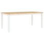 Mesa de jantar Corona 180x90x75 cm madeira pinho maciça branco