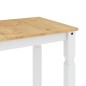 Mesa de jantar Corona 180x90x75 cm madeira pinho maciça branco