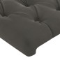 Cabeceira de cama c/ abas veludo 83x23x78/88 cm cinzento-escuro