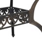 Mesa de jardim 150x90x72 cm alumínio fundido bronze