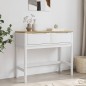 Mesa consola FLORO 89,5x36,5x73 cm pinho maciço branco