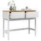 Mesa consola FLORO 89,5x36,5x73 cm pinho maciço branco