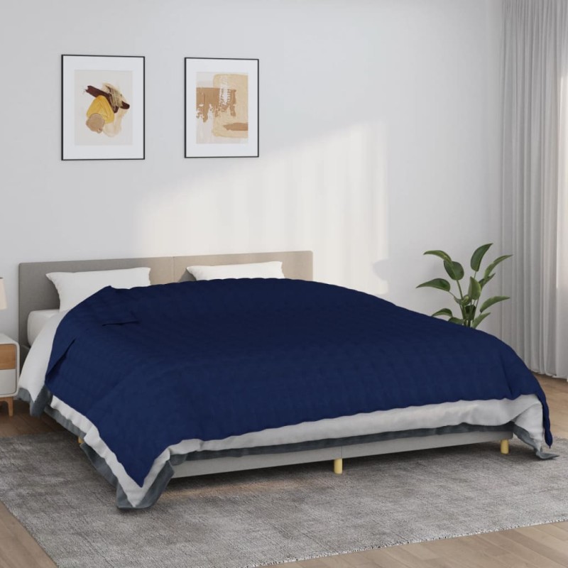 Manta pesada 11 kg 220x260 cm tecido azul-Cobertores-Home Retail