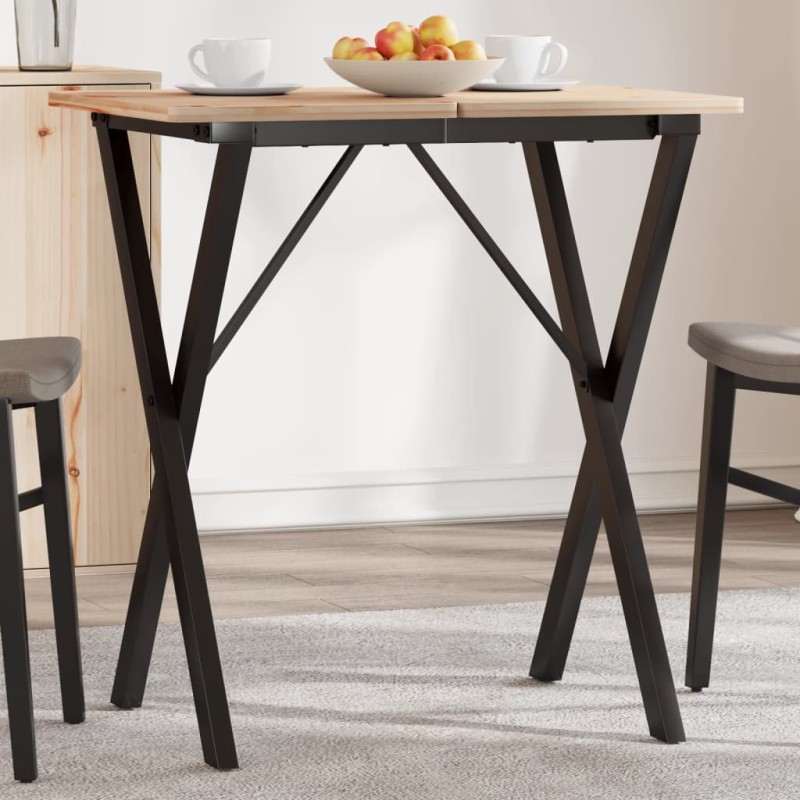 Pernas para mesa de jantar estrutura em X ferro fundido-Pernas de mesa-Home Retail