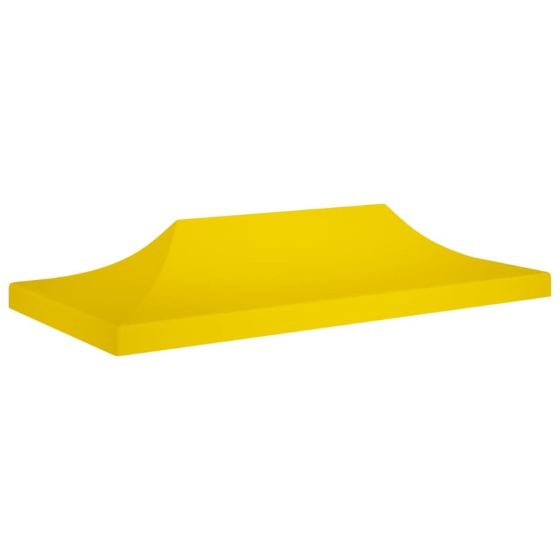 Teto para tenda de festas 6x3 m 270 g/m² amarelo-Topos para toldos e gazebos-Home Retail