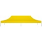 Teto para tenda de festas 6x3 m 270 g/m² amarelo