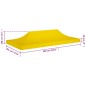 Teto para tenda de festas 6x3 m 270 g/m² amarelo