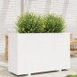 Vaso/floreira de jardim 110x40x72,5 cm pinho maciço branco