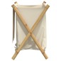 Cesto de roupa 45x55x63,5 cm bambu creme