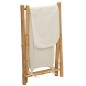 Cesto de roupa 45x55x63,5 cm bambu creme